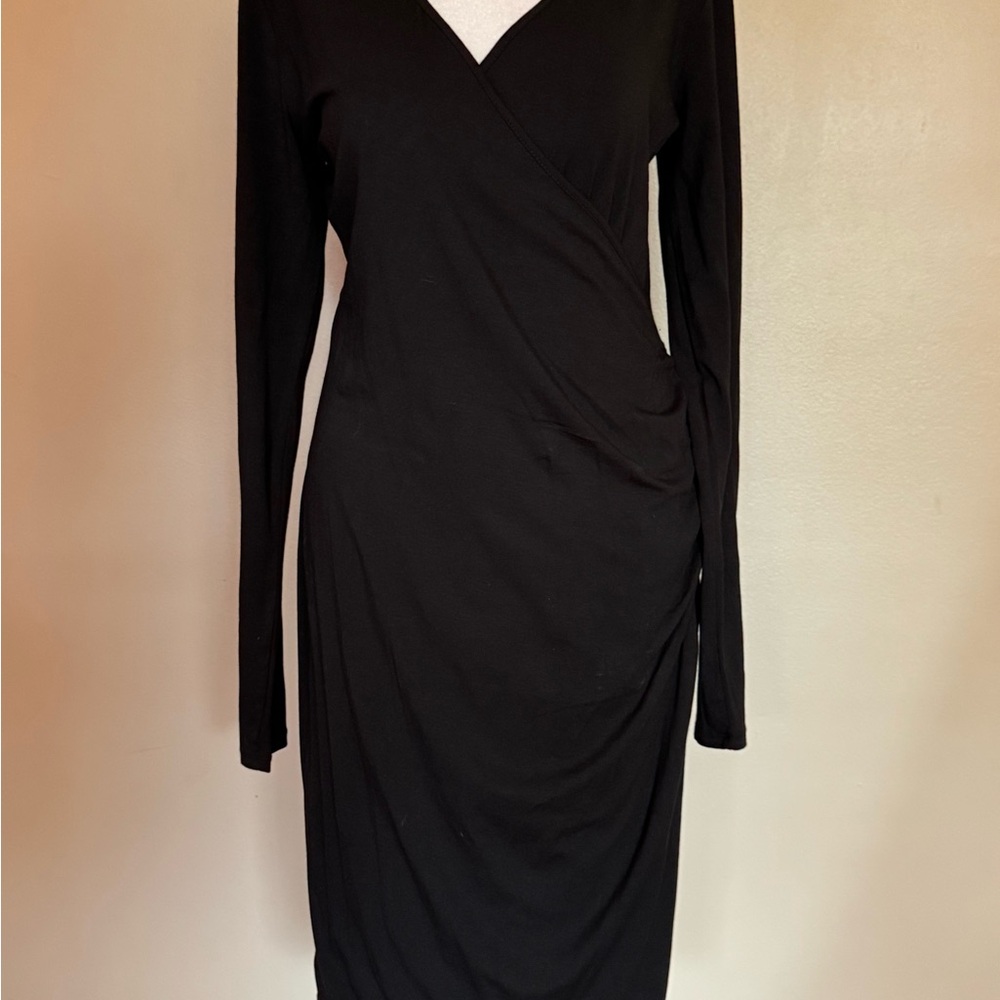 Banana Republic Black Long Sleeve Dress